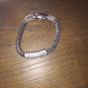 Elegant Silver Mesh Bracelet